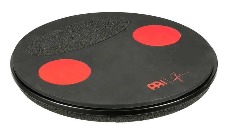 12" Split Tone Practice Pad, Anika Nilles Signature for Drum Training and Workouts—Three Different Surfaces for Feel and Volume, TWO-YEAR WARRANTY