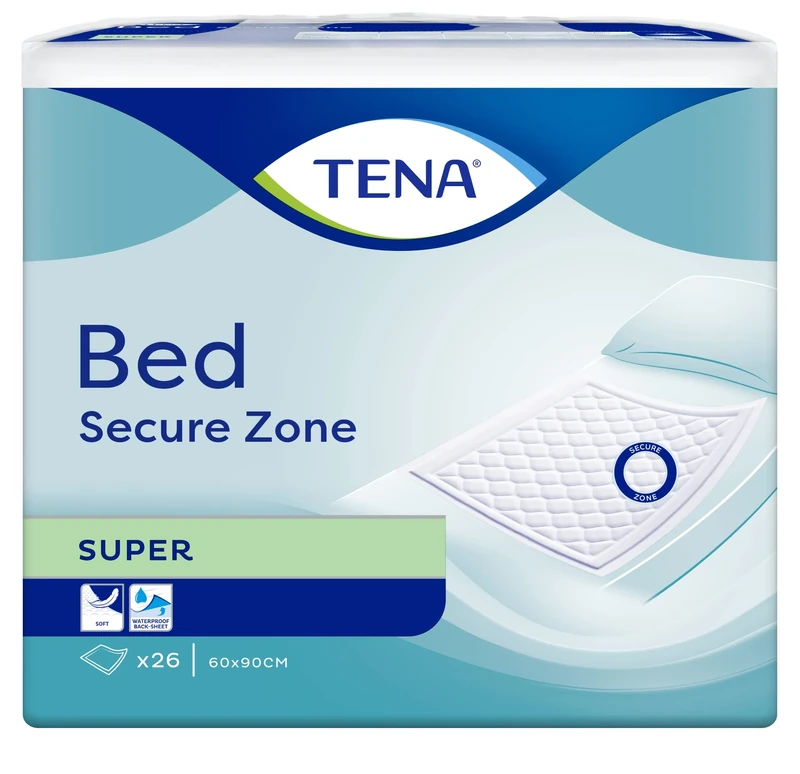 TENA Bed | Secure Zone | Super | 60cm x 90cm | Pack of 26
