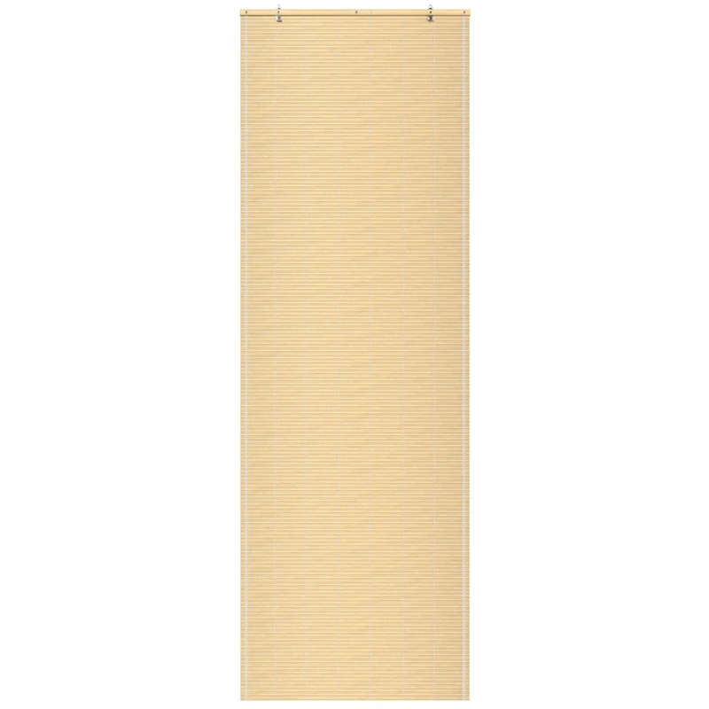 ORIENTAL Furniture Bamboo Cordless Window Shade - Natural 24" W - Image 1