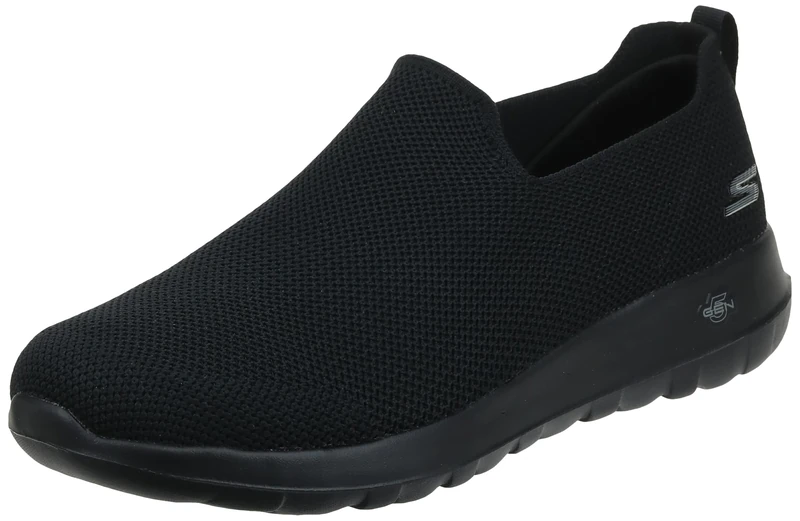 Skechers Men's Go Max-Athletic Air Mesh Slip on Walking Shoe Sneaker, Black/Black/Black, 11 UK X-Wide