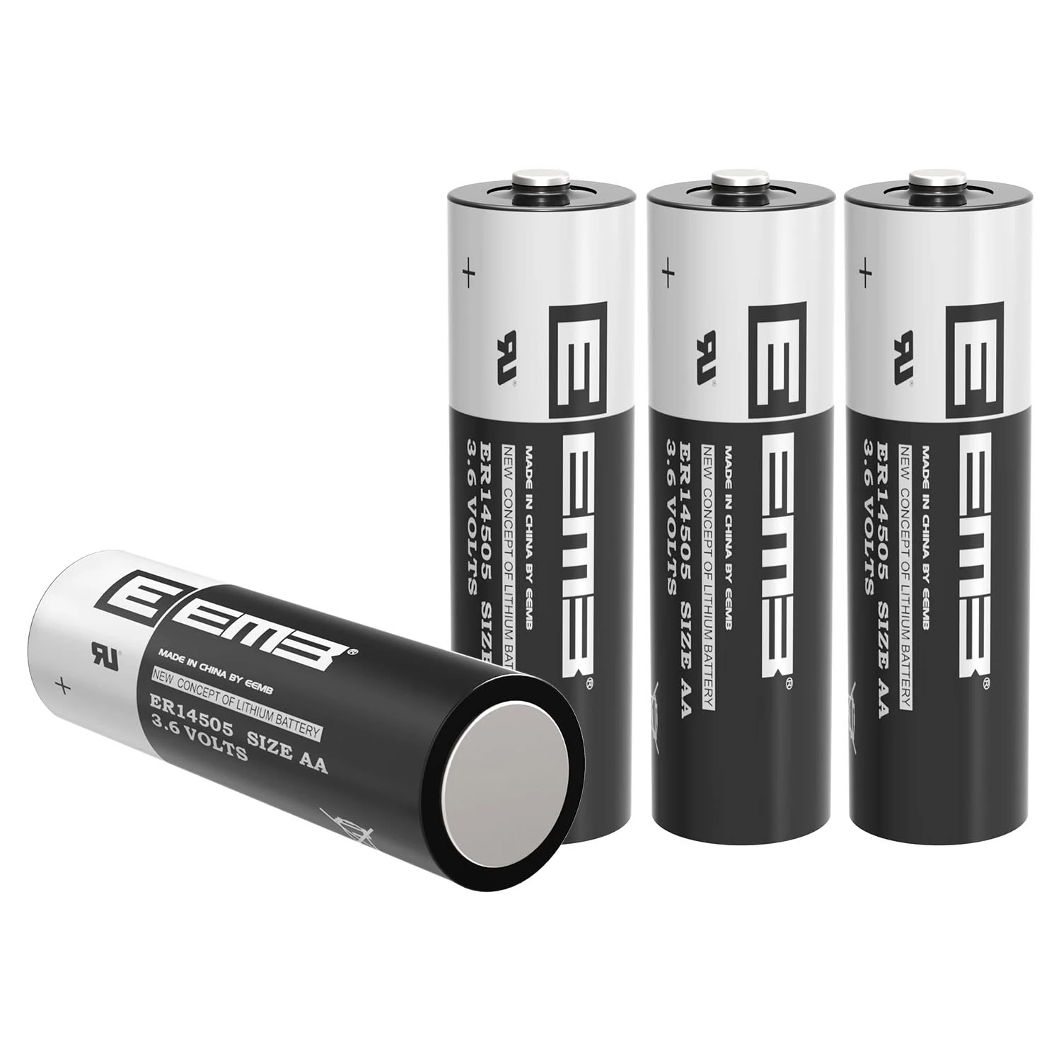 4X EEMB ER14505 AA 3.6V 2700mAh Lithium Battery Li-SOCL₂ Non-Rechargeable Batteries LS14500 SB-AA11 TL-5903 SL-360 ER14500 for Water Electricity Meter Gas PLC Facility Equipment Sensor Garage Door Ect