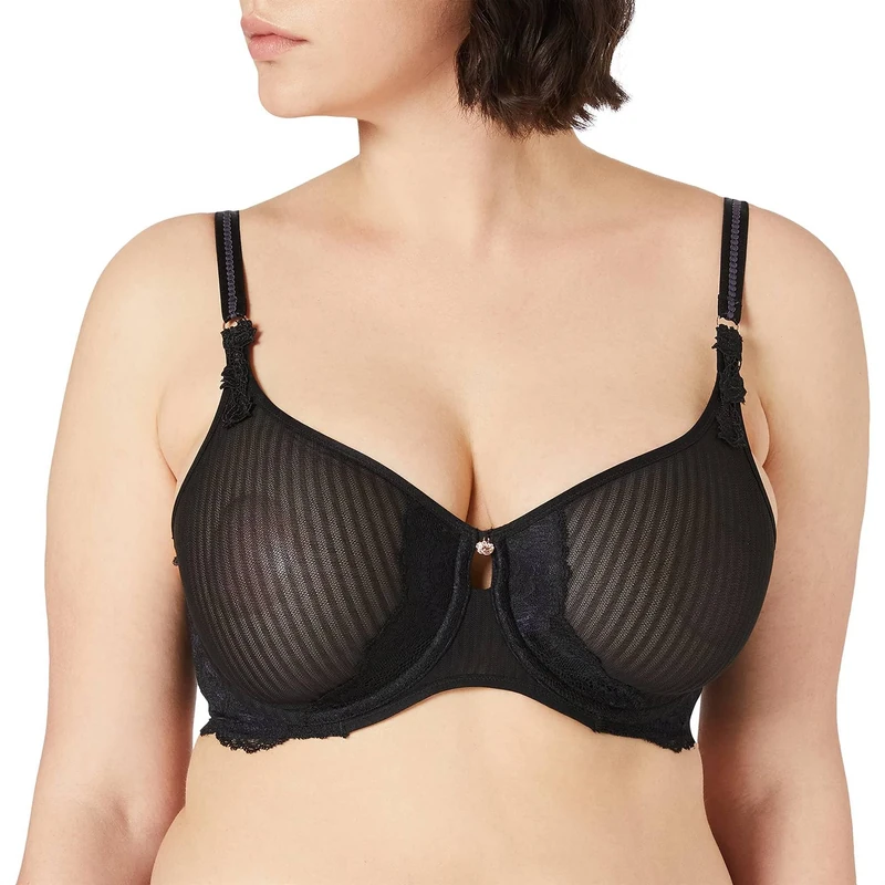 Triumph Women's Peony Florale W01, Minimizer bra, BLACK
