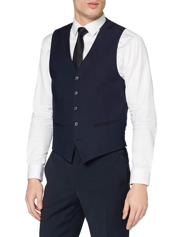 Pierre Cardin Hugo Ff Blazer Men's Vest - Blue - XXS - Image 1