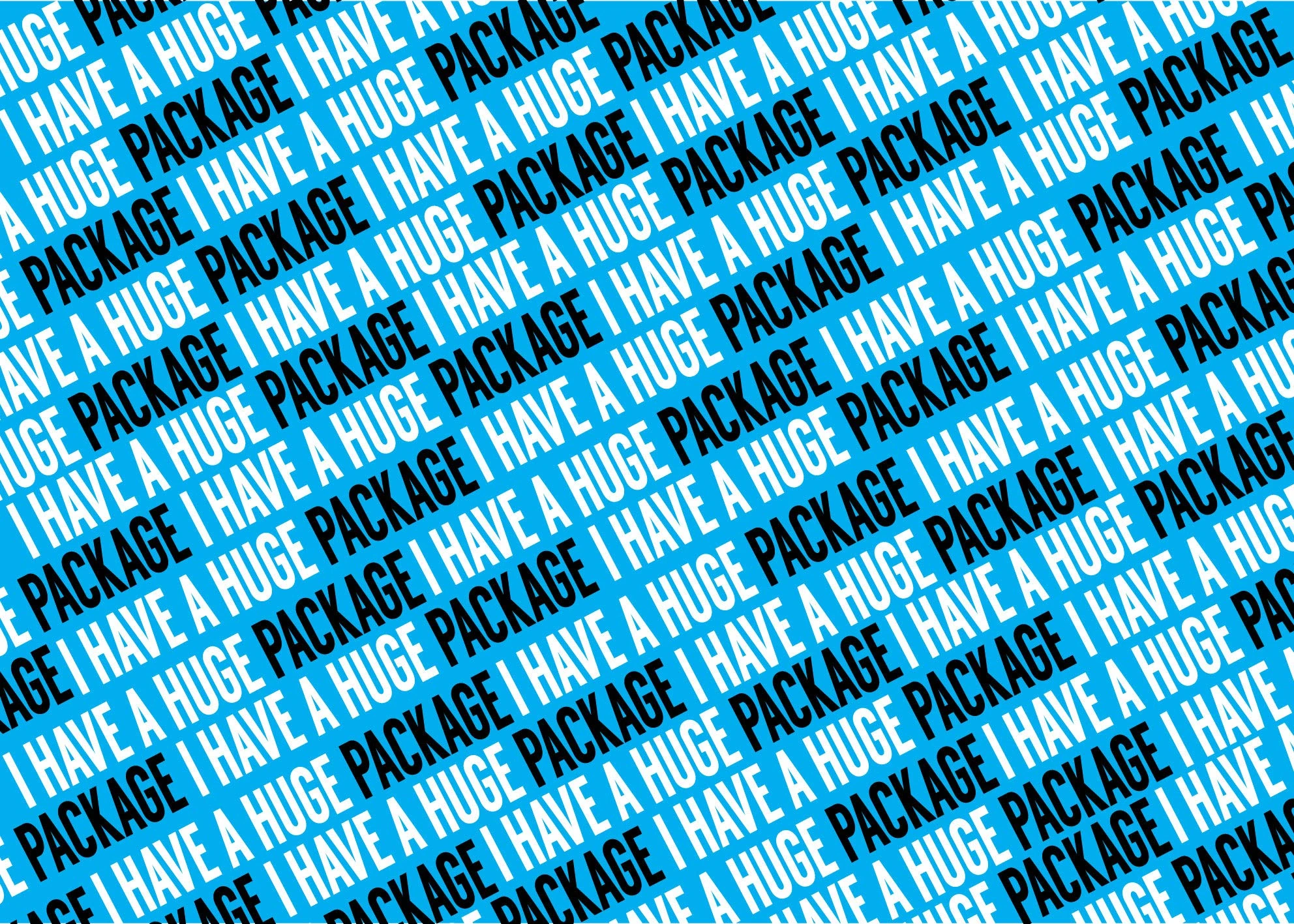 Funny Wrapping Paper Sheet Folded Flat - 50x70cm Glossy 100gsm - Hilarious Birthday Present Packaging Sheet for Him Her Mum Dad Friend (WRAP03 - Huge Package)