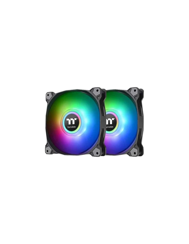 Thermaltake Pure Duo 12 ARGB Sync Radiator Fan (2-Fan Pack)-Black
