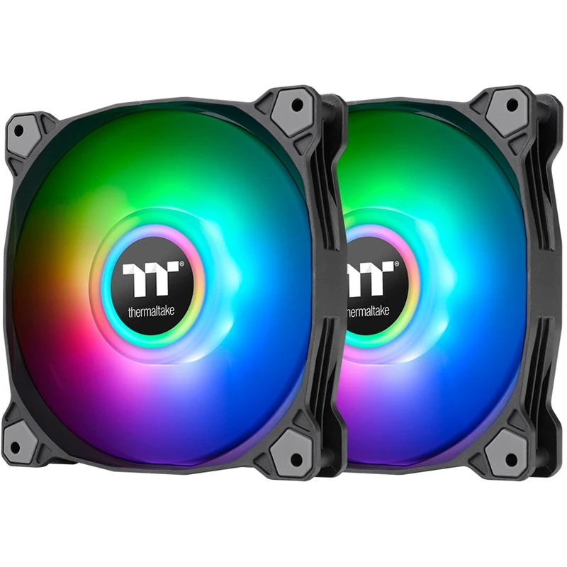 Thermaltake Pure Duo 14 ARGB Sync Radiator Fan 2 Pack Black Fan
