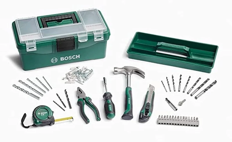 Bosch 73-Piece DIY Starter Box Set (Wood, Masonry and Metal, DIY, Accessories for Drills and Screwdrivers)