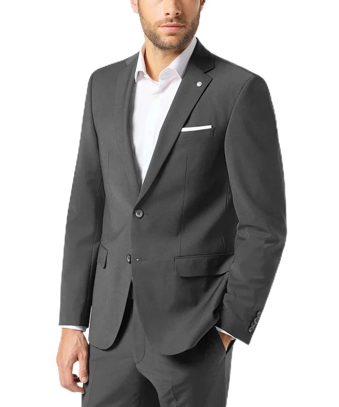 Pierre Cardin Men's 42253-810-14001-2100 Blazer, Grey, 46S