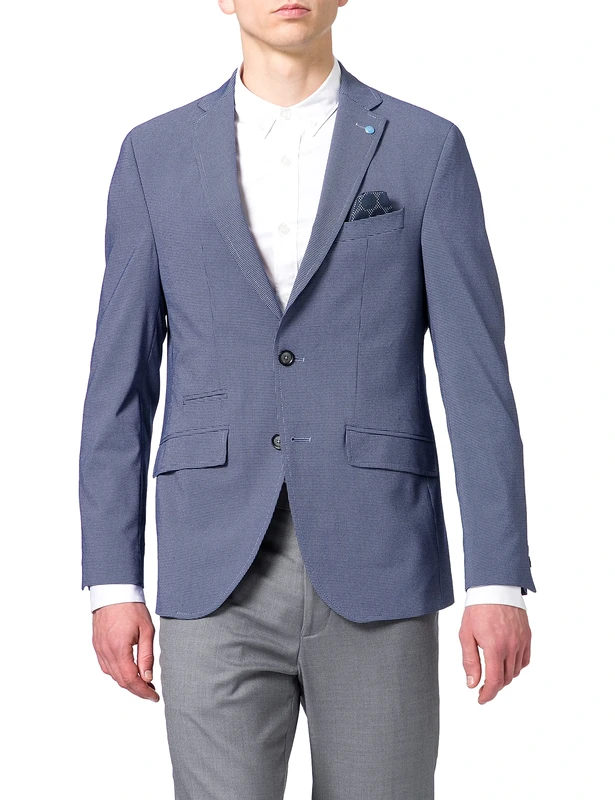 Pierre Cardin Men's Sakko Lucas-2 Futureflex Business Casual Blazer, Blue, 31