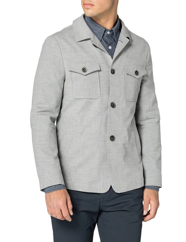 Pierre Cardin Men's Sakko Mac-2 Futureflex Business Casual Blazer, Gray, 40