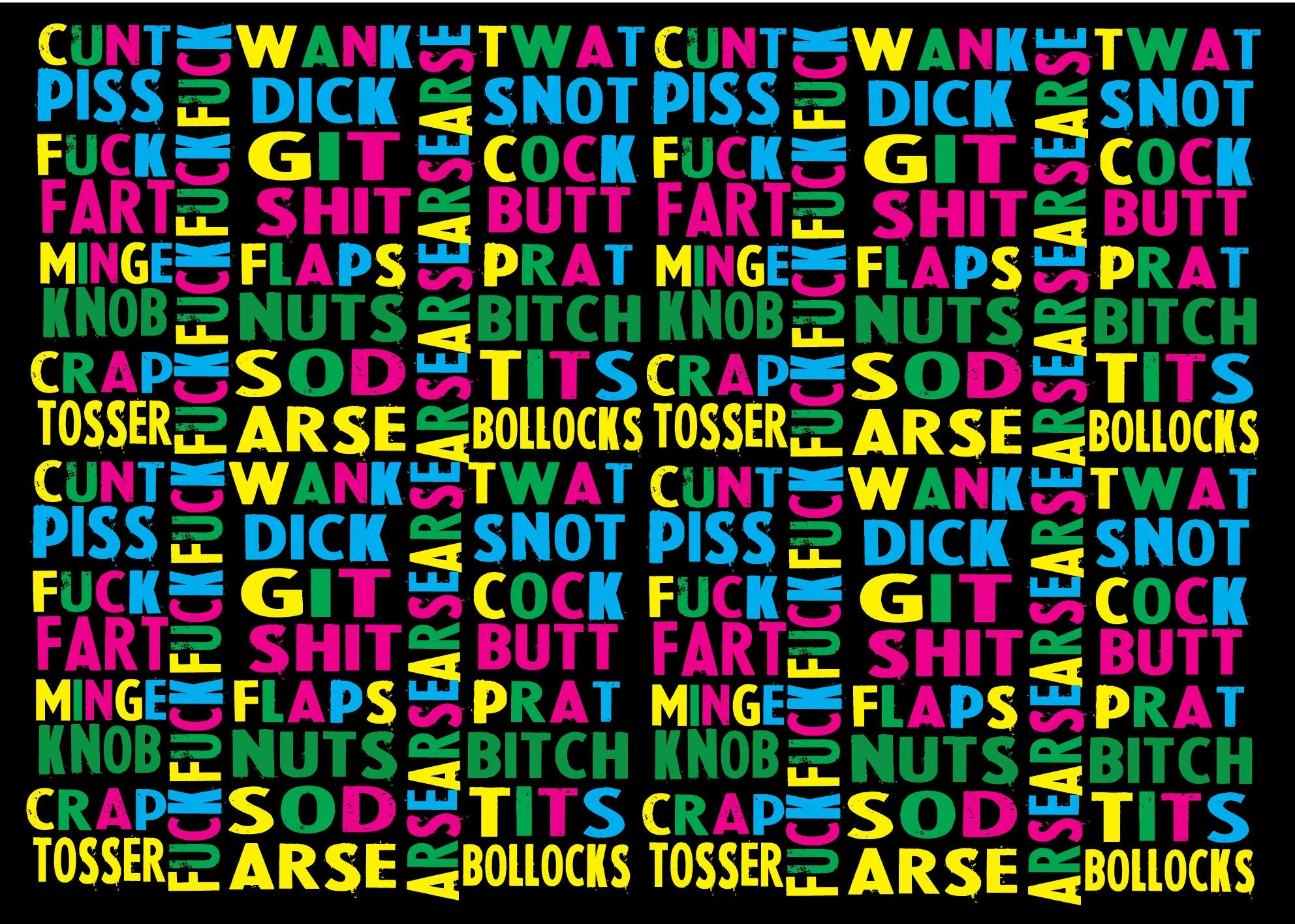 Cheeky Chops Rude Wrapping Paper – 2 Large Folded Sheets 70x50cm | Funny, Colourful & Novelty Wrap - WRAP01