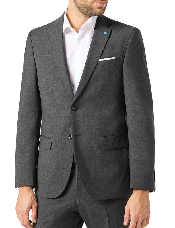 Pierre Cardin Men's 42253-810-14001-2300 Blazer, Gray, 42L