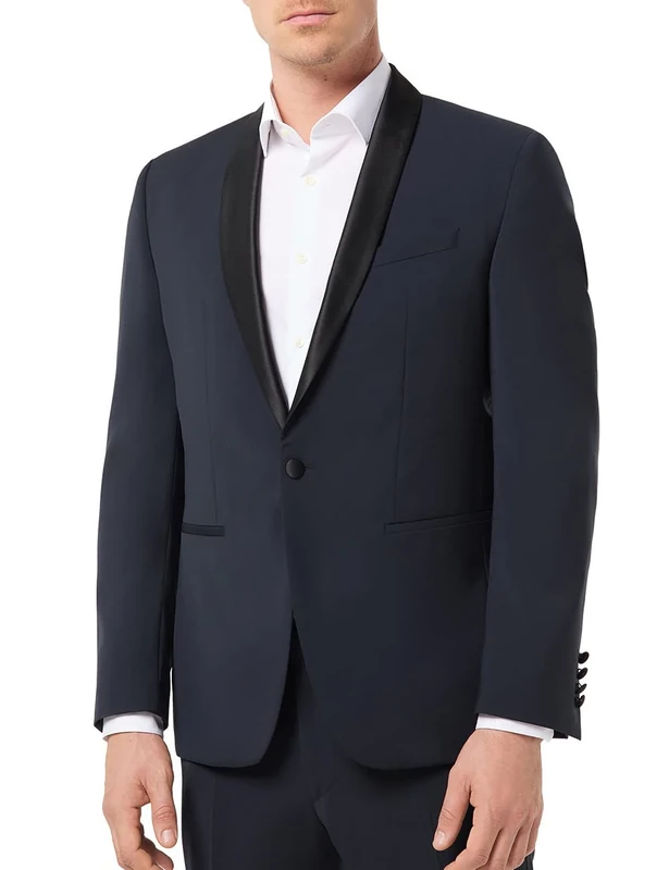 Pierre Cardin Men's 41220-850-94602-3000 Blazer, Blue, 42S