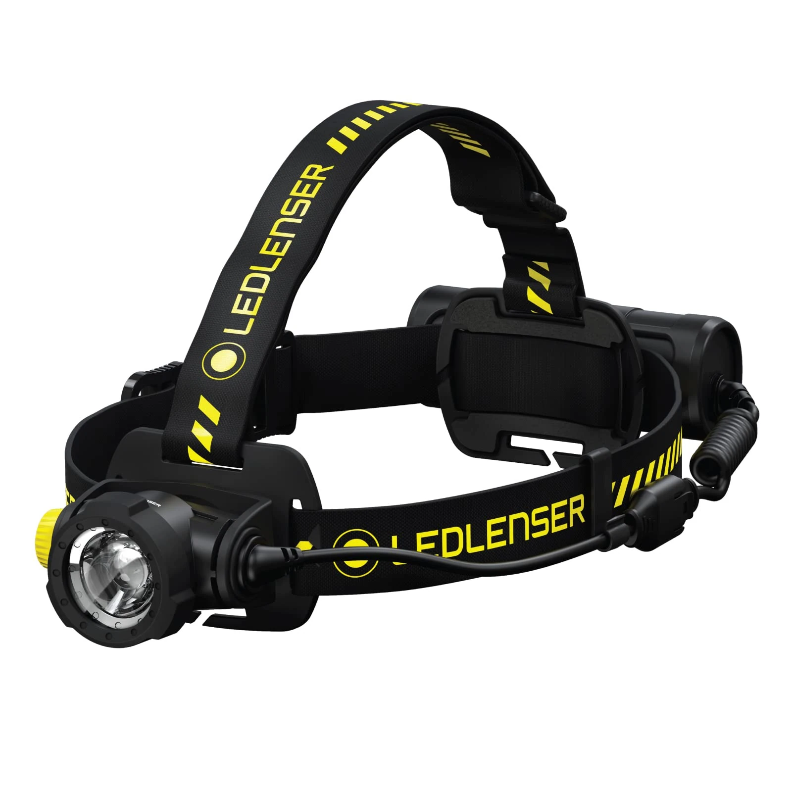 Ledlenser H7R Work - Rechargeable Outdoor LED Head Torch, Super Bright 1000 Lumens Headlamp, Water Resistant (IP67), Camping, Hiking Equipment, Head Torch Rechargeable, Up to 60 Hours Running Time