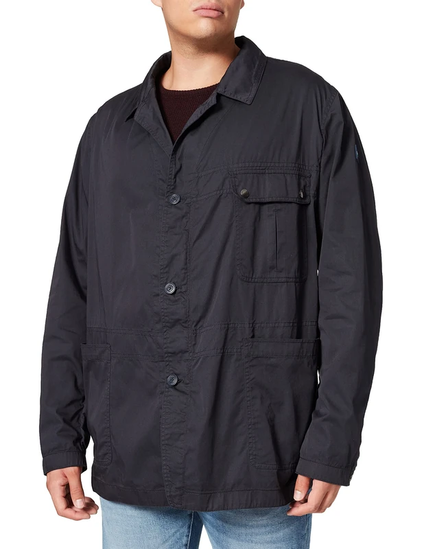 Pierre Cardin Men's Jacke Shirt Jacket, Blue, 62