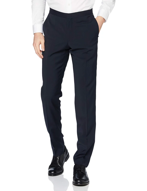 Pierre Cardin Men's Anzughose Auguste Suit Pants, Blue, 27