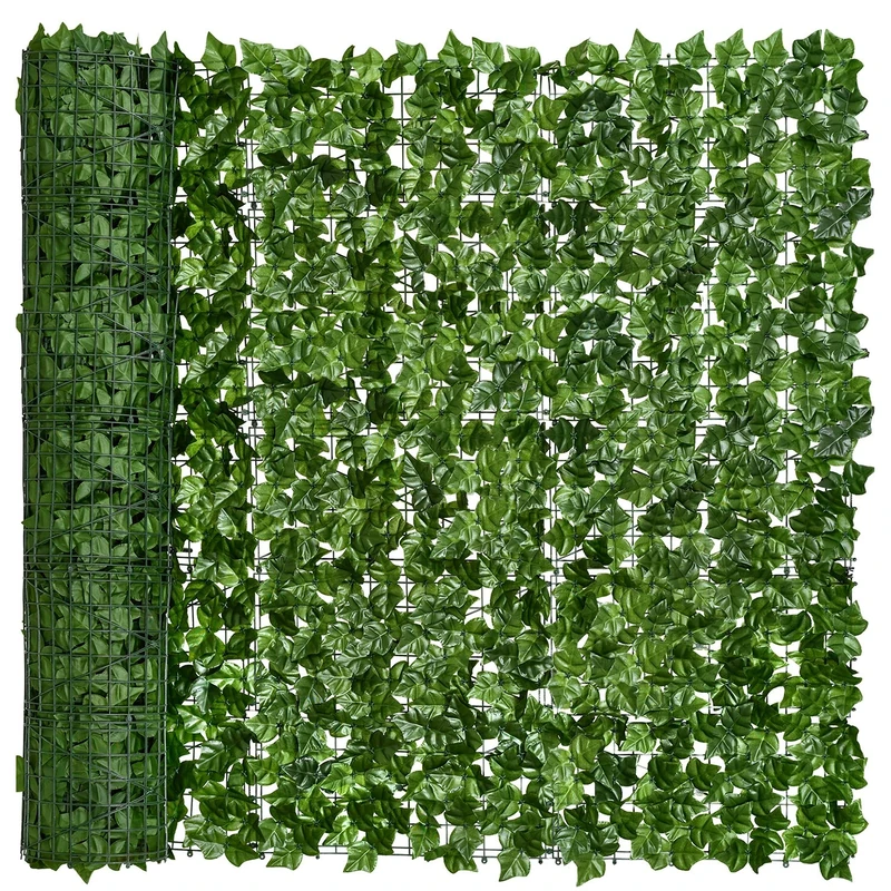 DearHouse Artificial Faux Ivy Hedge Privacy Fence Wall Screen, Leaf and Vine Decoration for Outdoor Decor, Garden (11878.7inch)