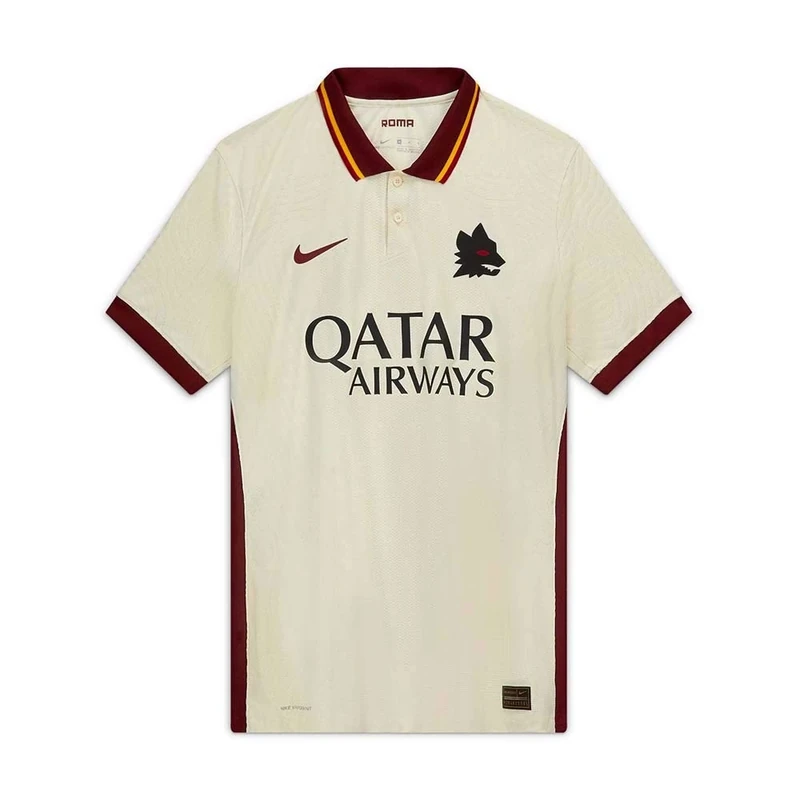 Nike Roma M Vapor MTCH Jsy Ss AW T-Shirt - Pale Ivory/Fossil/(Dark Team Red) (Full Sponsor), XX-Large