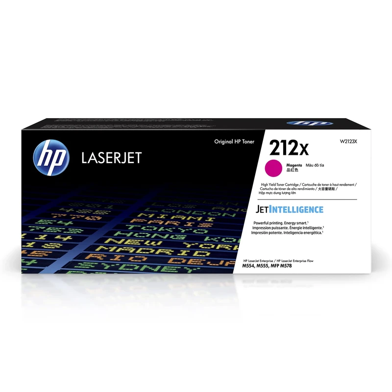 HP W2123X 212X High Yield Original LaserJet Toner Cartridge, Magenta, Single Pack