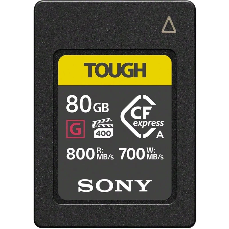Sony 80GB TOUGH CFexpress Type A Flash Memory Card - VPG400 High Speed G Series with Video Performance Guarantee (Read 800MB/s and Write 700MB/s) – CEA-G80T
