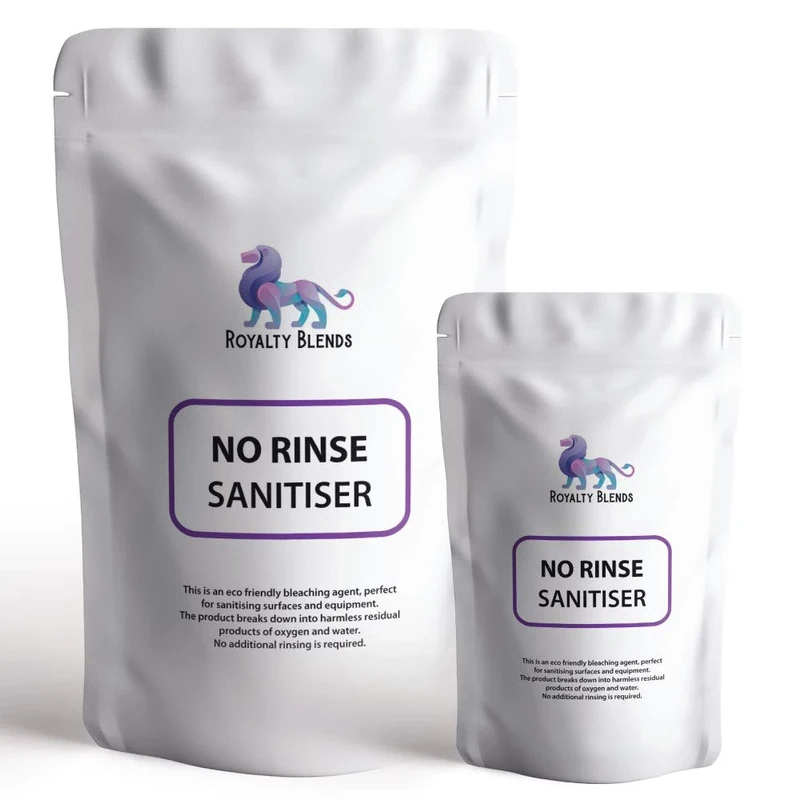 NO Rinse Sanitiser for Homebrew of Beer, Cider & Wine - Steriliser Cleaner (1kg Resealable Pouch)
