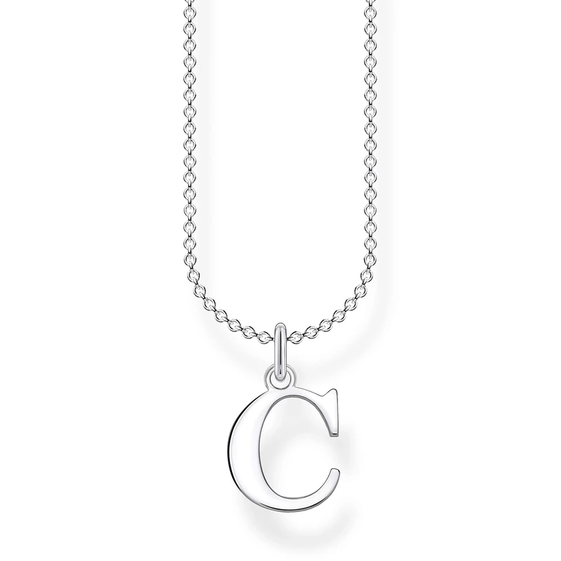 Thomas Sabo Women Necklace letter C 925 Sterling Silver KE2012-001-21 - Image 1