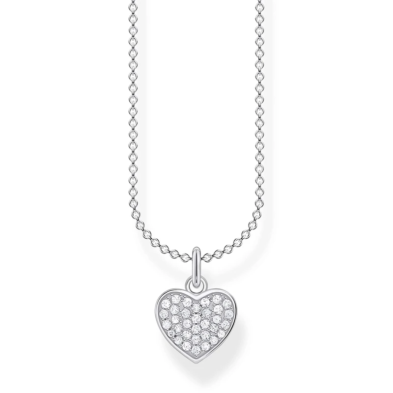 Thomas Sabo necklace heart pav silver 925 sterling silver KE2046-051-14-L38V