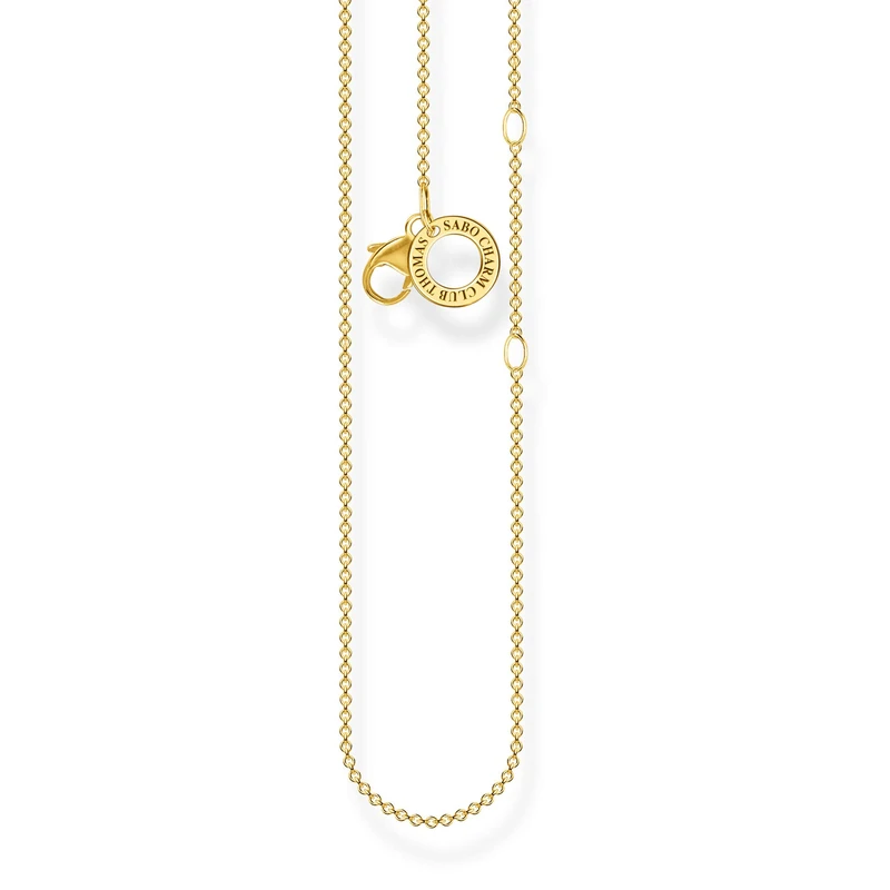 Thomas Sabo Charm necklace gold 925 Sterling Silver, 18k Yellow Gold Plating