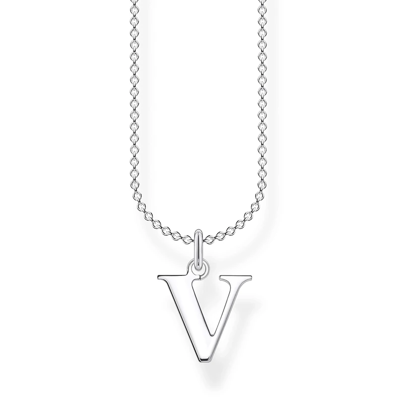 Thomas Sabo Necklace Letter V 925 Sterling Silver