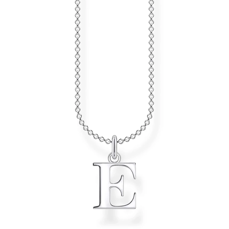 Thomas Sabo Necklace Letter E 925 Sterling Silver