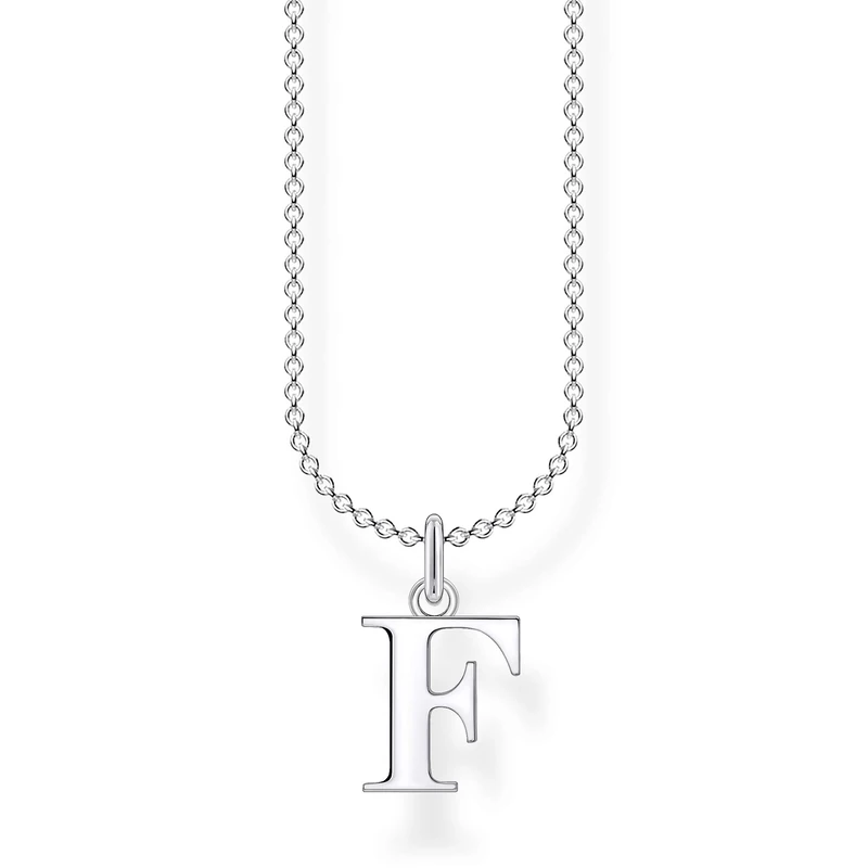Thomas Sabo Women Necklace letter F 925 Sterling Silver KE2015-001-21