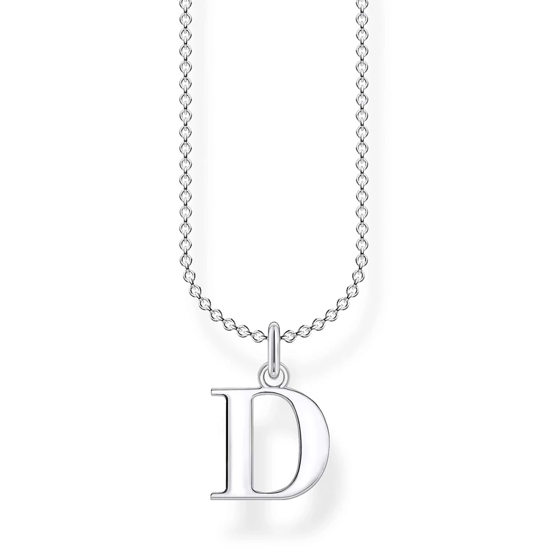 Thomas Sabo Women Necklace letter D 925 Sterling Silver KE2013-001-21