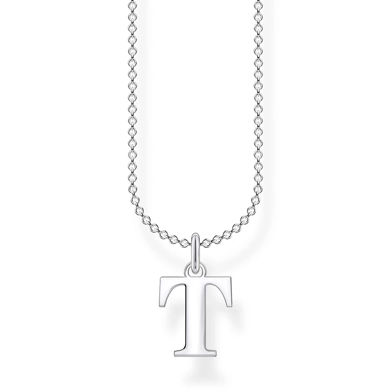 Thomas Sabo Women Necklace Letter T 925 Sterling Silver KE2029-001-21