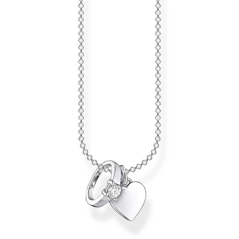 Thomas Sabo Women Necklace ring with heart 925 Sterling Silver KE2064-051-14 - Image 1