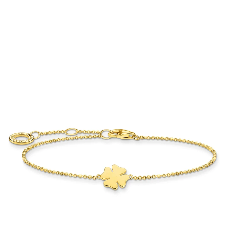 Thomas Sabo bracelet clover leaf gold plated silver A1990-413-39-L19V