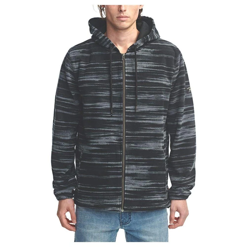 Globe Overcast Zip Thru Hoodie Sweatshirt, Unisex Adult, Shadow, XS - Image 1