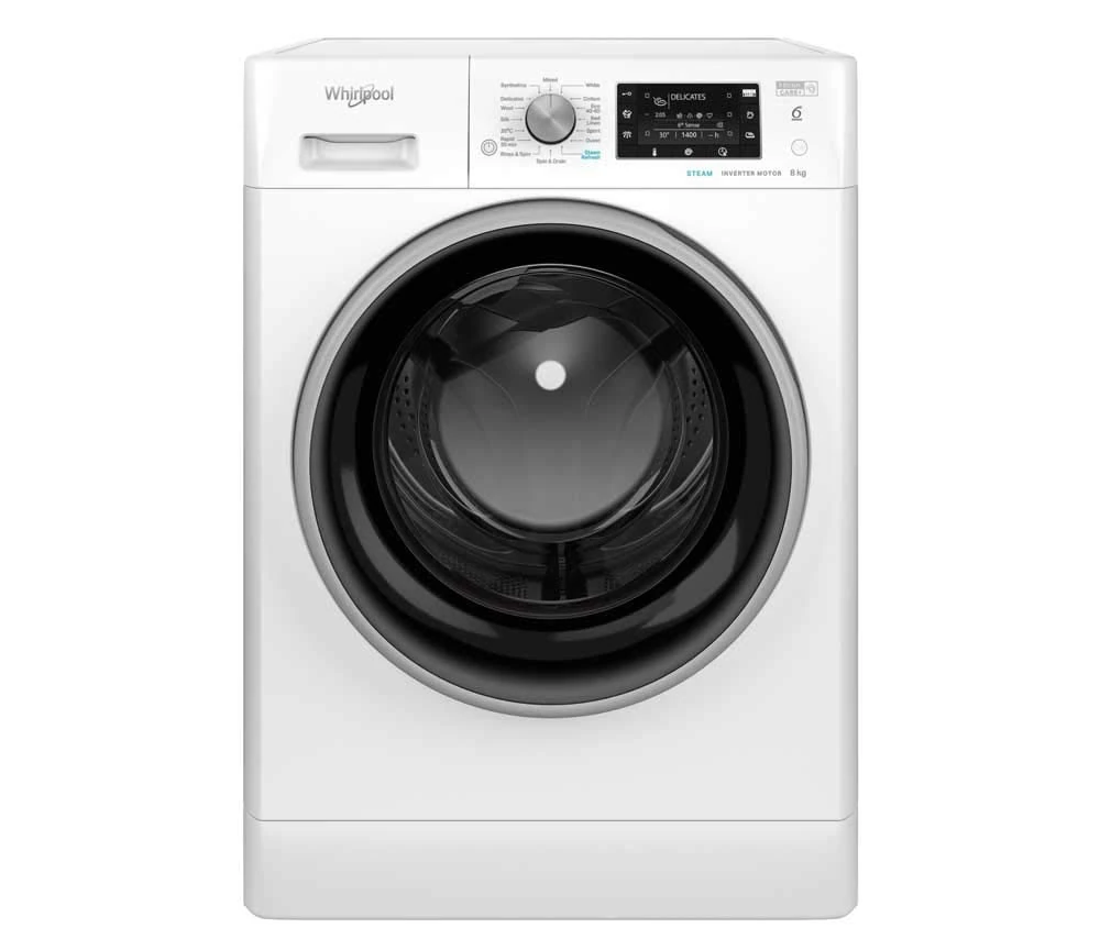 Whirlpool FreshCare FFD 8448 BSV UK Freestanding Washing Machine, 8kg load, 1400rpm, White