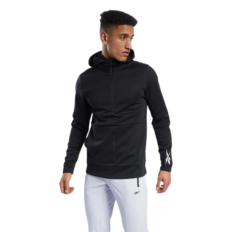 Reebok TS Control Hoodie with Hood, Men, Black, XL - Image 1
