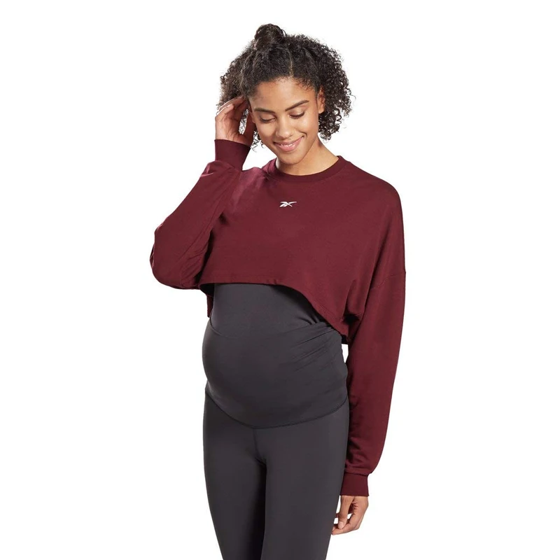 Reebok SR Maternity Longsleeve Sweatshirt, Women, Granat, S - Image 1