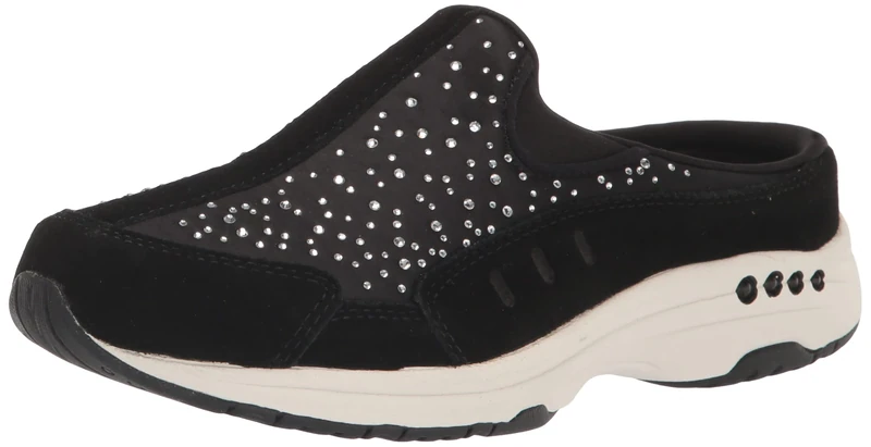 Easy Spirit Women's Travelstones Sneaker, Black, 7 UK