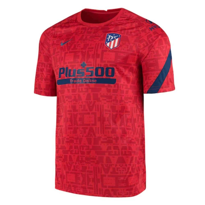 Nike ATM M Nk Brt Top SS PM T-Shirt - Challenge Red/Challenge Red/Coastal Blue/(Coastal Blue) (Full Spon-PLYR), Large