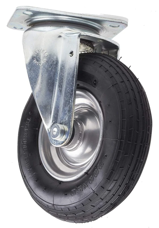 RS PRO, Swivel Bearing Swivel Castor Wheel Diameter 200 mm 75 kg Ges H 240 mm Wheel B 50 mm 135 x 110 mm Rubber Material