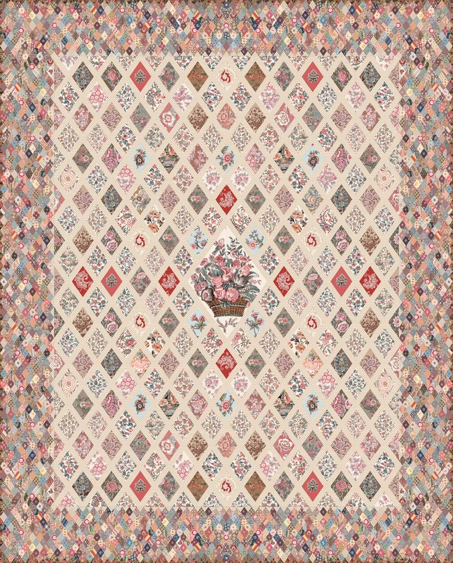 Jane Austen at Home Coverlet Quilt Kit Riley Blake Designs KT-17450 - Image 1