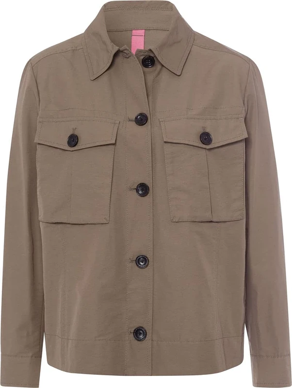 BRAX Women's Style Dakar Cotton Lightweight Jacket, Khaki, L