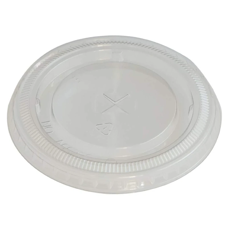 EGreen RPET Flat Lid with X-cut hole (Pack 1000) fits FN216 FN217 FN218 FN219 - Image 1