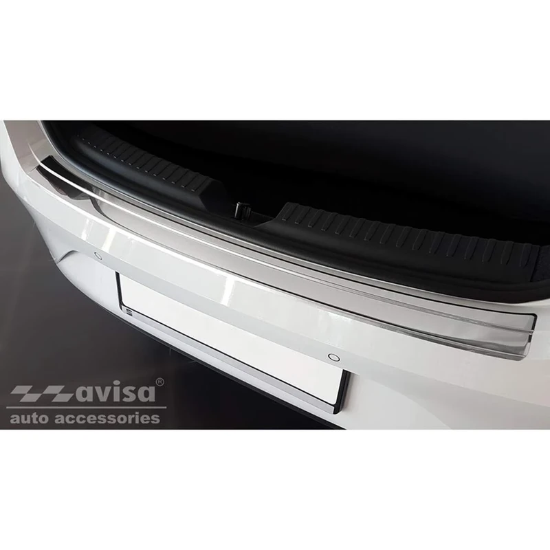 Avisa Stainless Steel Rear bumper protector compatible with Seat Leon IV HB 5-doors 2020- & Cupra Leon HB 5-doors 2021-