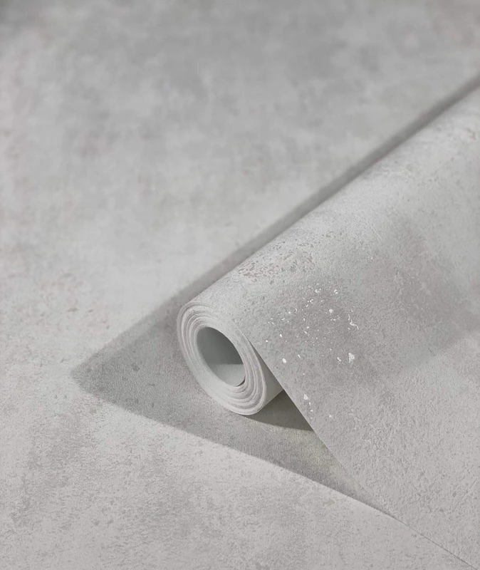 Marburg Wallpaper White Concrete Look Structure for Bedroom or Living Room Non-Woven Wallpaper 100% Made in Germany Premium Quality 10,05 x 0,53m