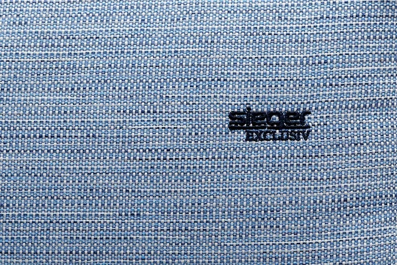 SIEGER Stackable Chair Cushion with High Backrest Approx. 107 x 49 x 4 cm Design 4960 Light Blue