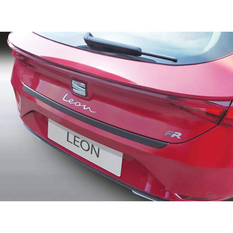 RGM ABS Rear bumper protector compatible with Seat Leon IV HB 5-doors 2020- Black