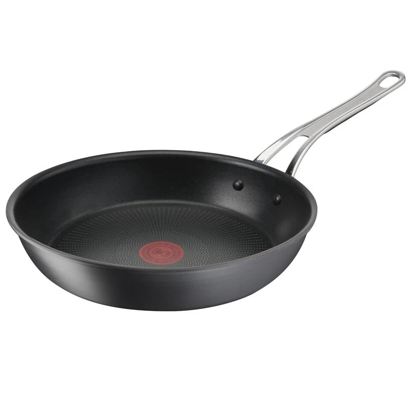 Tefal Jamie Oliver Cook’s Classics Frying Pan, 28cm, Non-Stick, Oven-Safe, Induction, Riveted Handle, Hard Anodised Aluminium, H9120644, Black